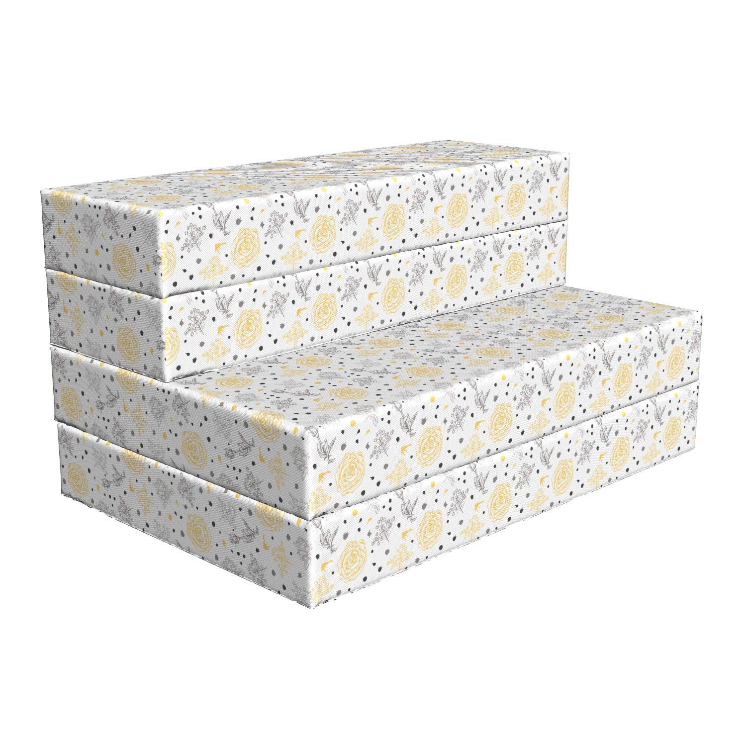 Ambesonne Grunge Foldable Mattress - Floral Roses Design, 74.8