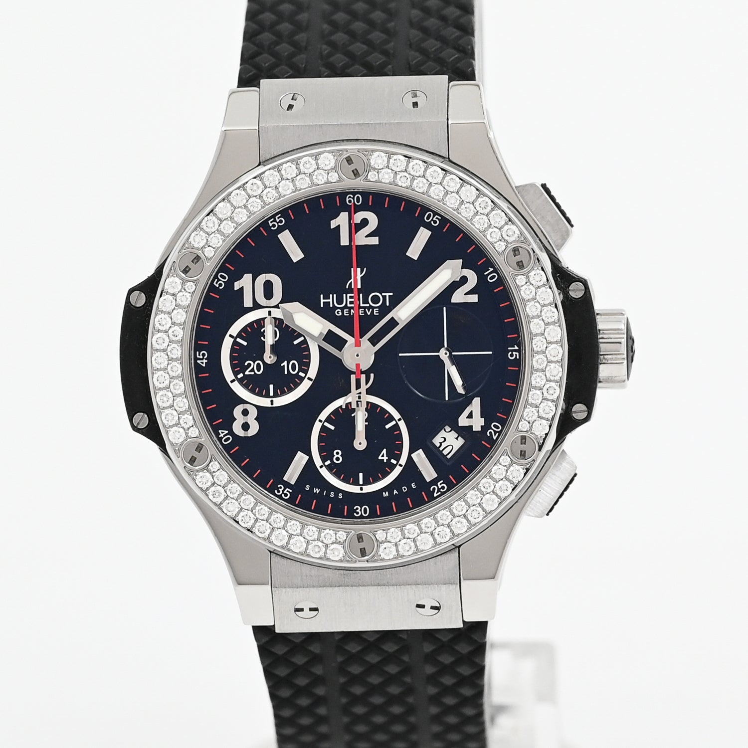 Hublot Big Bang 41mm Men's Luxury Watch with Diamonds - 2010 Model - Perfect for Formal Events & Business Meetings