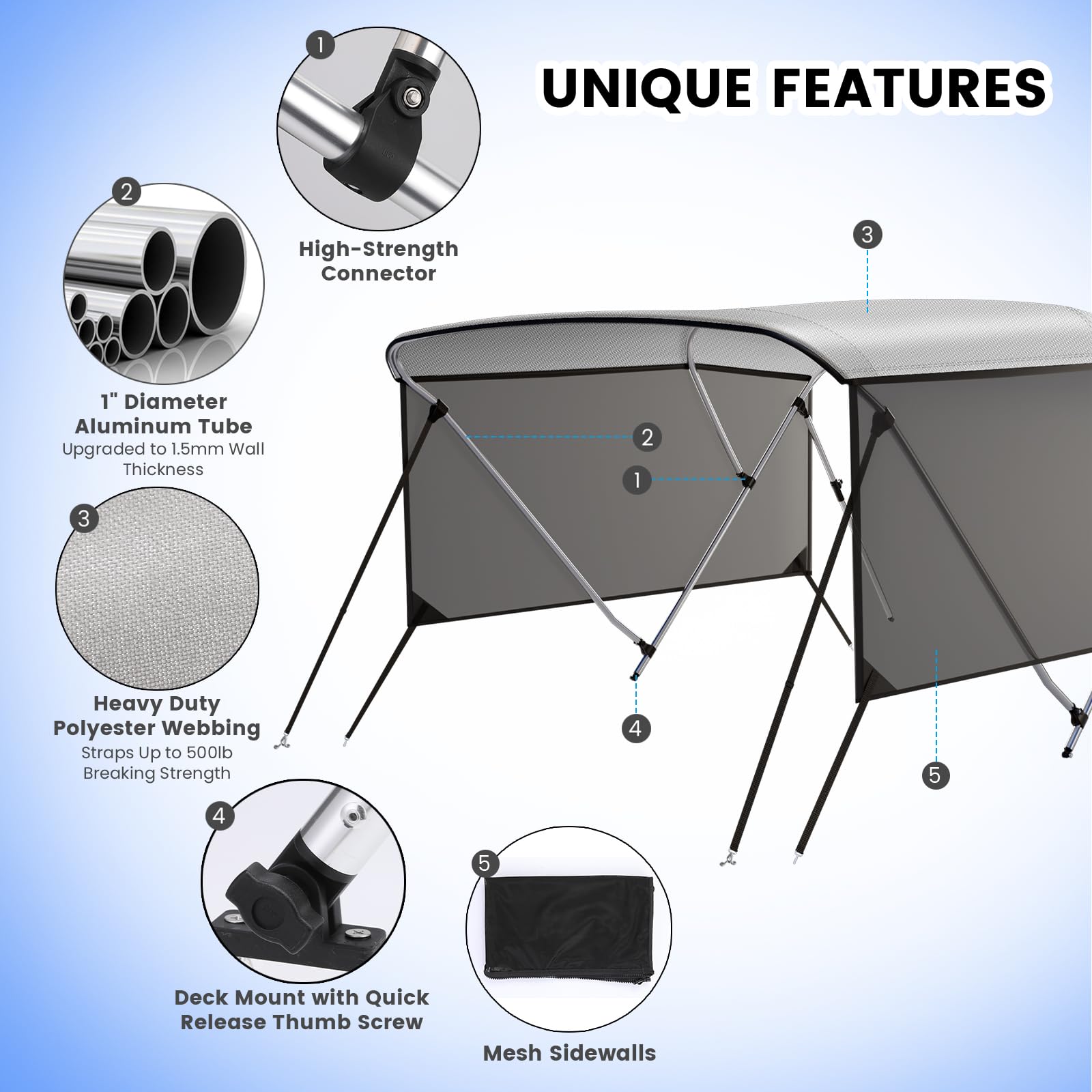 GARVEE 3-Bow 6'L x 46