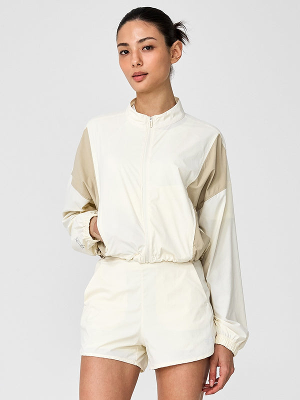 Stylish RX Color Block Windbreaker Jacket - Lightweight Waterproof Outdoor Windbreaker for Men & Women - Perfect for Hiking, Running, and Casual Wear
