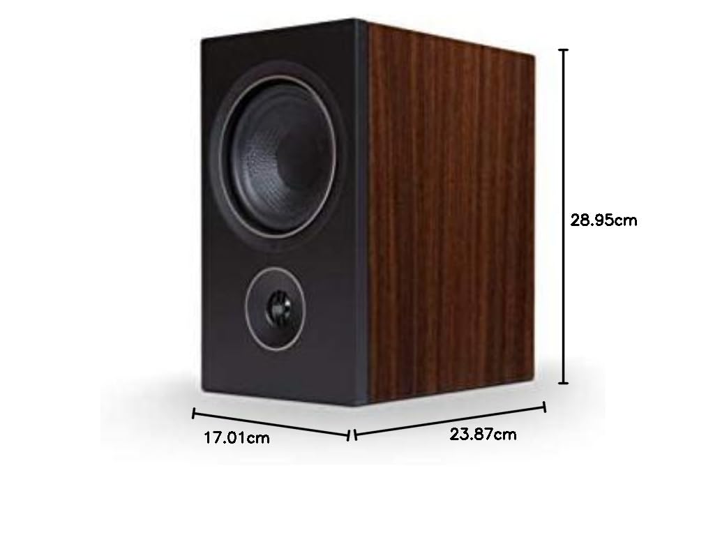 PSB Alpha P5 Walnut Passive Bookshelf Speakers - High-Fidelity Audio for Home Theater & Music Listening