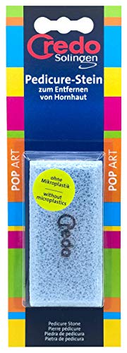 CREDO Pedicure Stone for Callus Removal - Colored Back, Exfoliating Foot File for Soft Smooth Feet - Perfect for Home Spa, Pedicure & Foot Care Routine