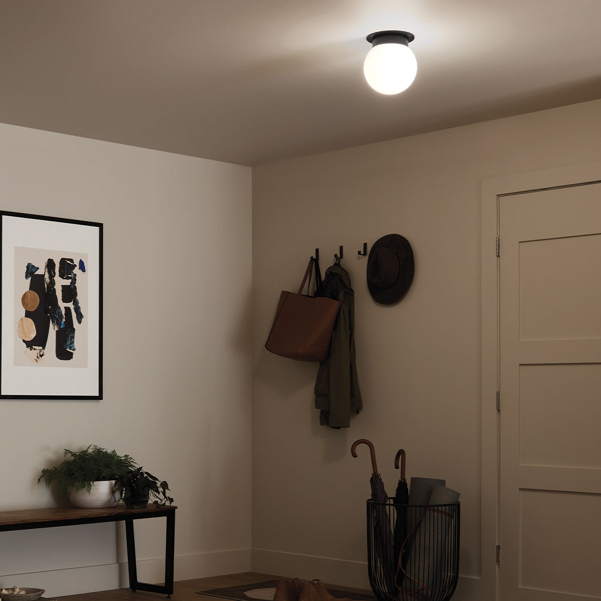 Albers Flush 1 Liter E27 Ceiling Light Fixture - Modern LED Lighting for Bedroom, Living Room & Hallway