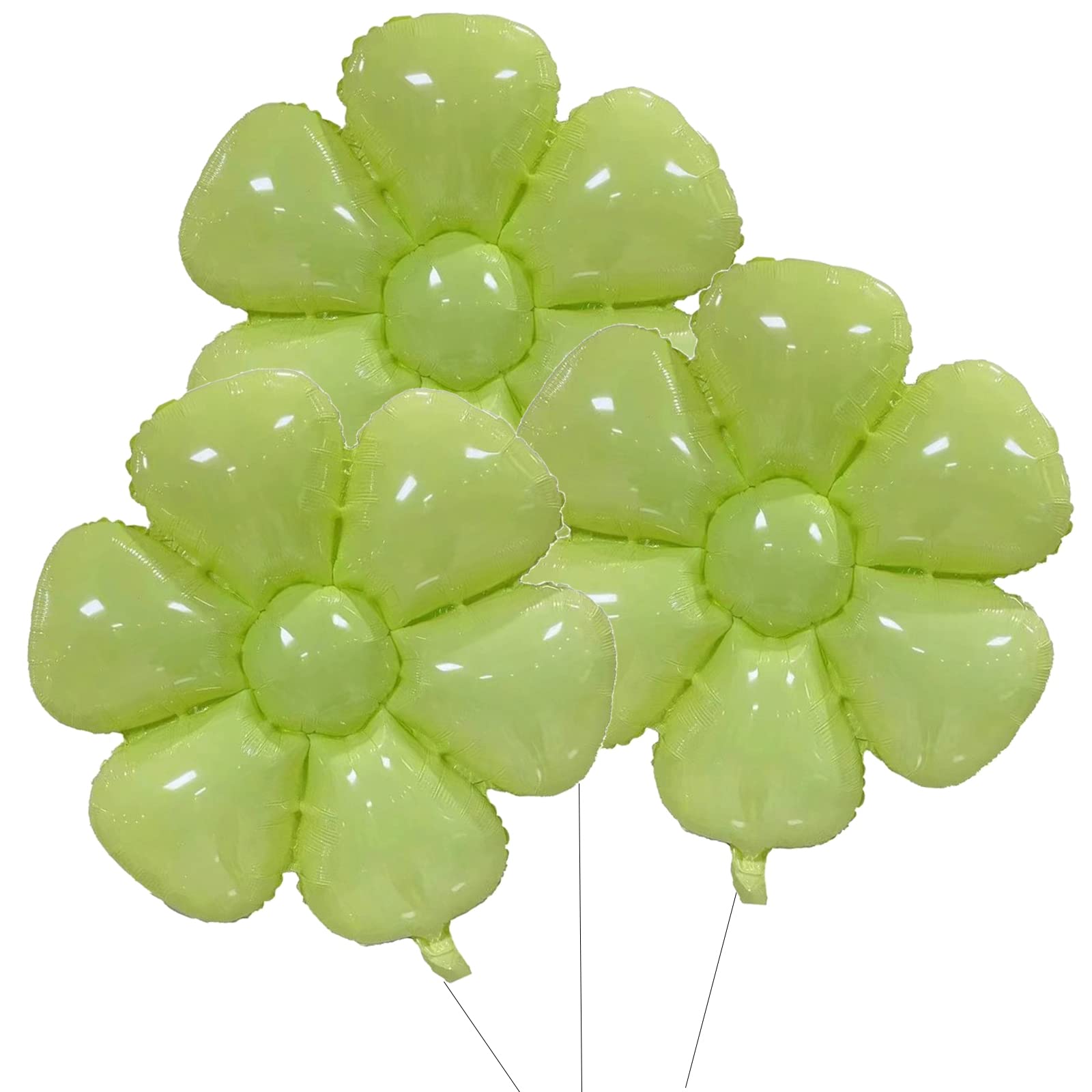 Green Birthday Party Decorations - Flower Balloons & Kids Happy Birthday Supplies for Indoor & Outdoor Celebrations