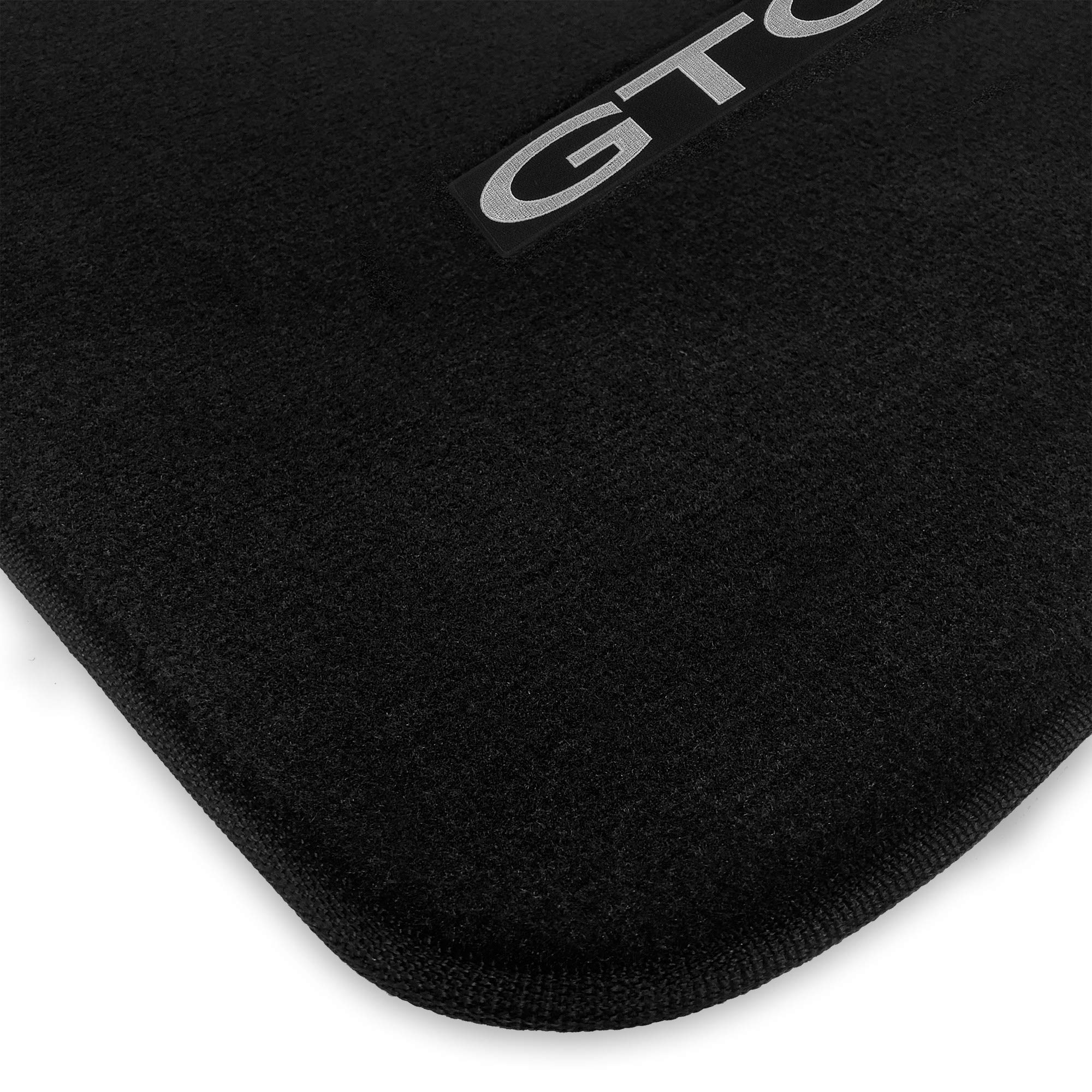 Premium Custom-Fit Carpeted Floor Mats & Trunk Liner for 2004-2006 Pontiac GTO - Luxurious Black Car Mats with Silver GTO Logo - Perfect for Daily Driving & Car Shows