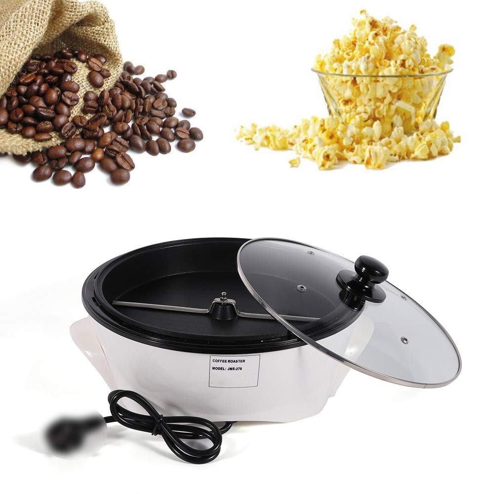 800W Electric Coffee Roaster Machine - 1500g Capacity for Home & Commercial Use, Adjustable Temperature Control, 110V for Perfect Coffee & Popcorn Beans - Ideal for Home Cafes, Coffee Shops & Gourmet Roasting