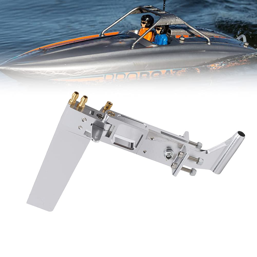 Wosune RC Boat Replacement Parts, Lightweight Silver RC Boat Rudder, Self-Lubricating Anti-Corrosion Shaft Sleeve for DIY RC Boat Toys - Perfect for Kids' RC Boat Repair & Remote Control Boat Hobby Projects