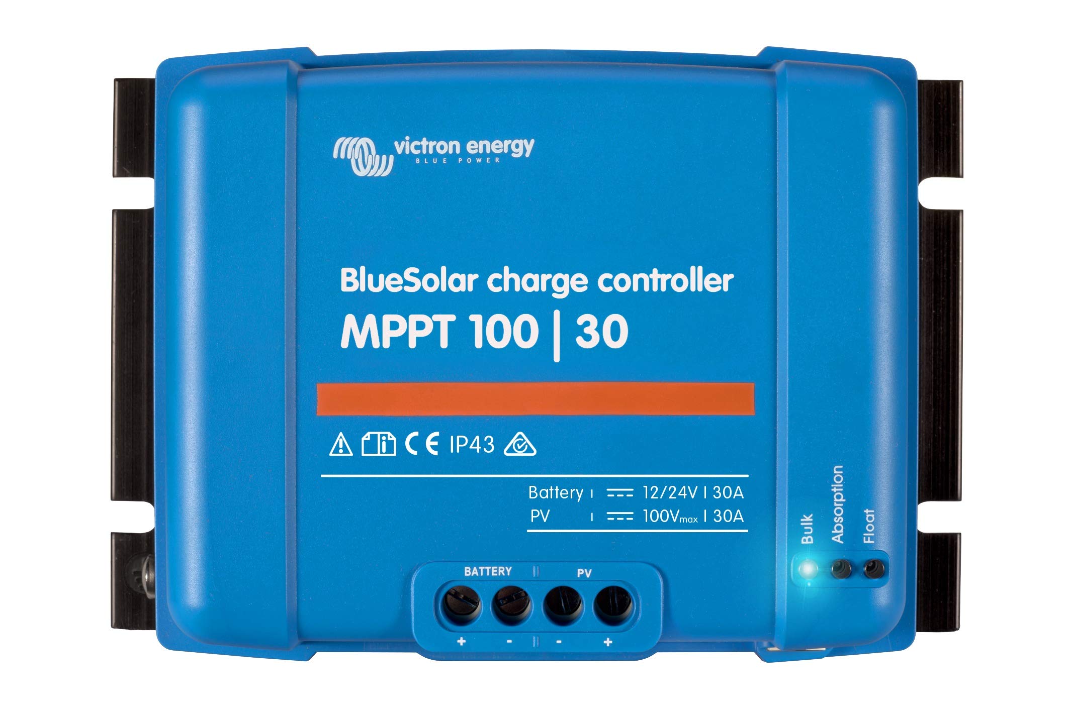 Victron Energy BlueSolar MPPT 100V 30A Solar Charge Controller for 12V/24V Batteries - Perfect for RV, Marine, Off-Grid & Home Solar Power Systems