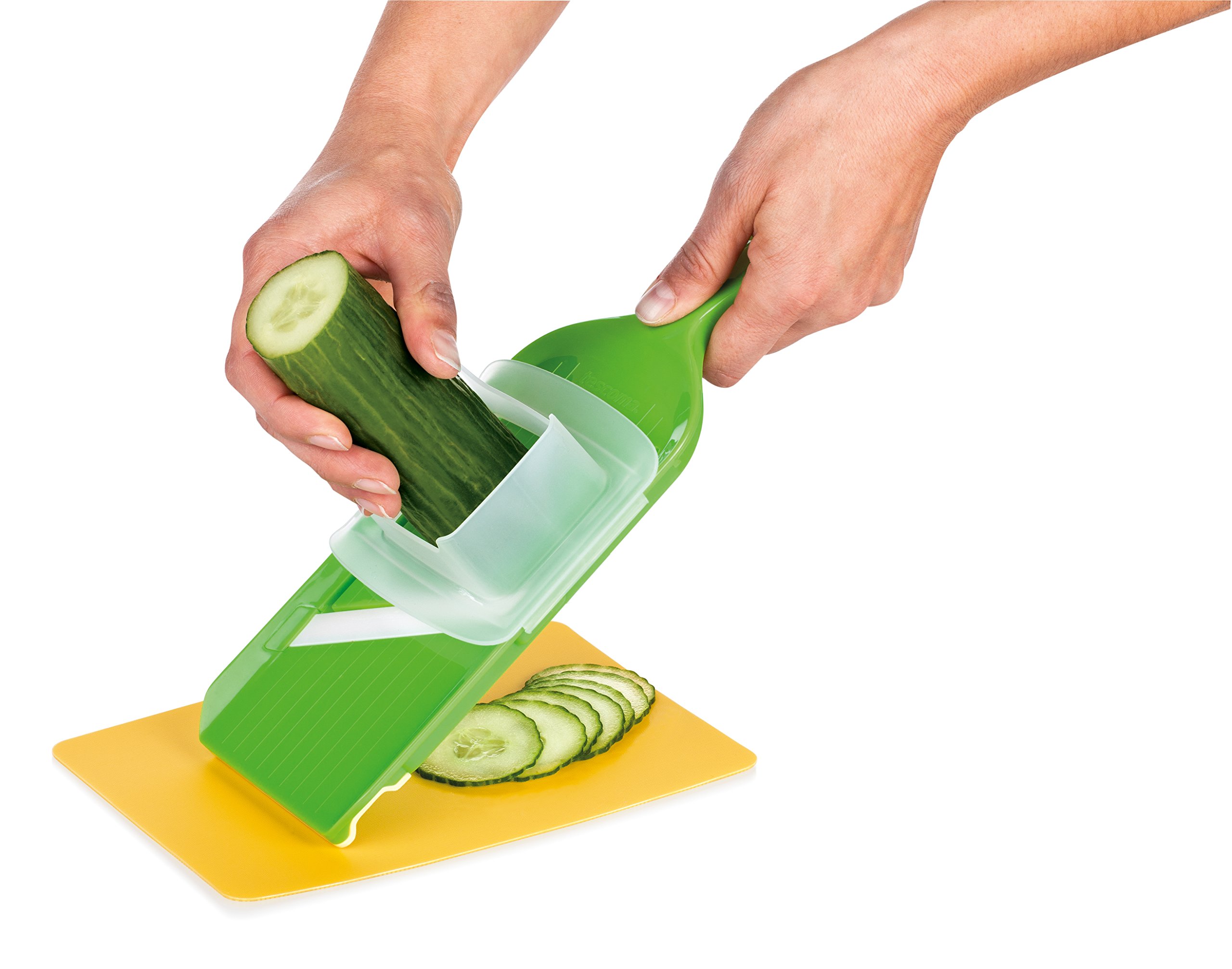 Premium Ceramic Blade Grater by Tescoma - Adjustable Vitamino Grater for Cheese, Vegetables & Fruits (32.8 x 12 x 6.7 cm) - Perfect for Kitchen Prep, Salad Making & Healthy Cooking