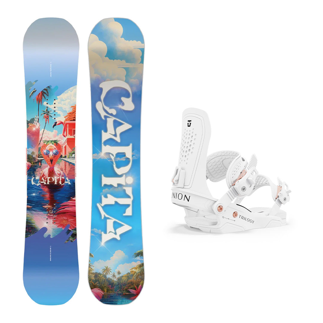 CAPiTA Women's Space Metal Fantasy Snowboard with Union Trilogy Bindings 2025 - Perfect for All-Mountain Riding & Freestyle Snowboarding