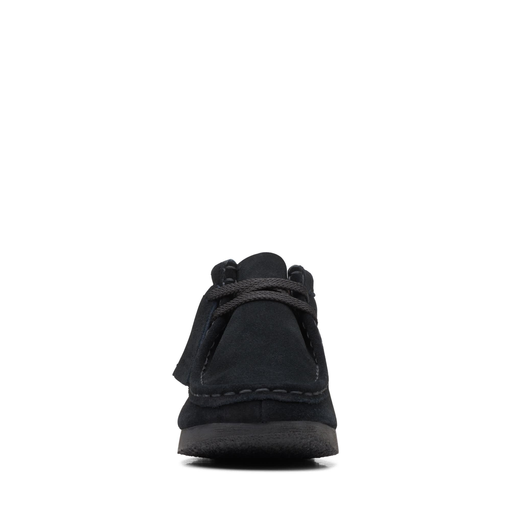 Clarks Original Wallabee Boots for Big Kids - Black Suede, US Size Medium (1) - Comfortable School Shoes & Casual Everyday Wear