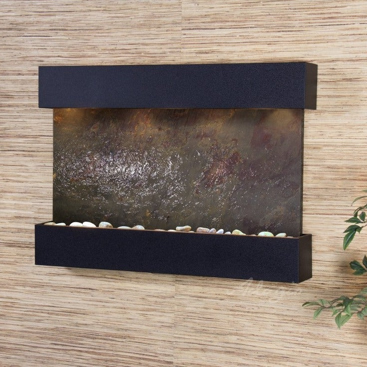 ADAGIO Reflection Creek Textured Black Multi-Color Featherstone RCS1714 - Elegant Home Decor for Living Room, Bedroom & Office