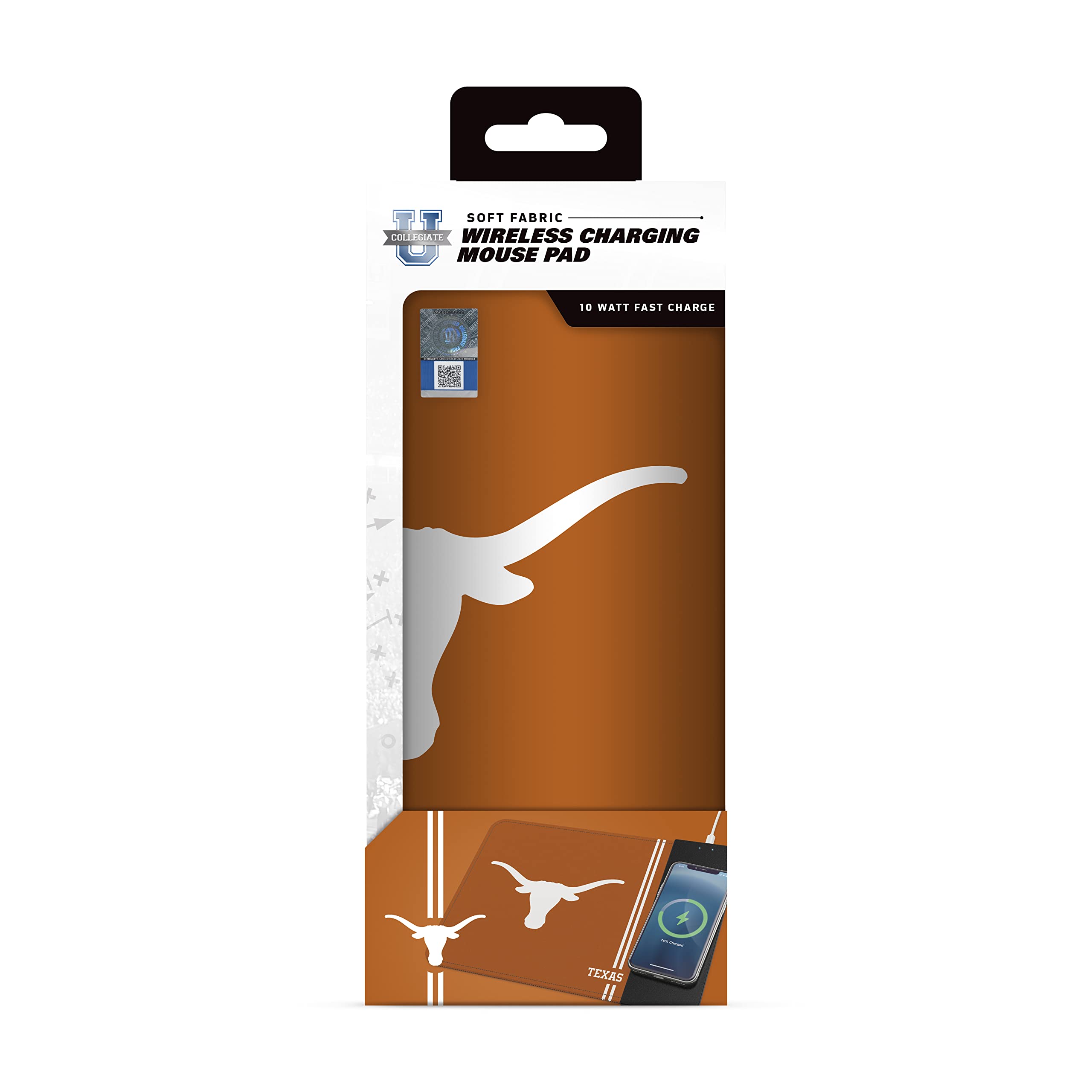 SOAR NCAA Unisex Wireless Charging Mouse Pad with Phone Holder - Perfect for Gaming, Office & Home Workspace Accessories