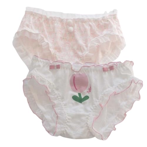 Lace Ruffuled Peach