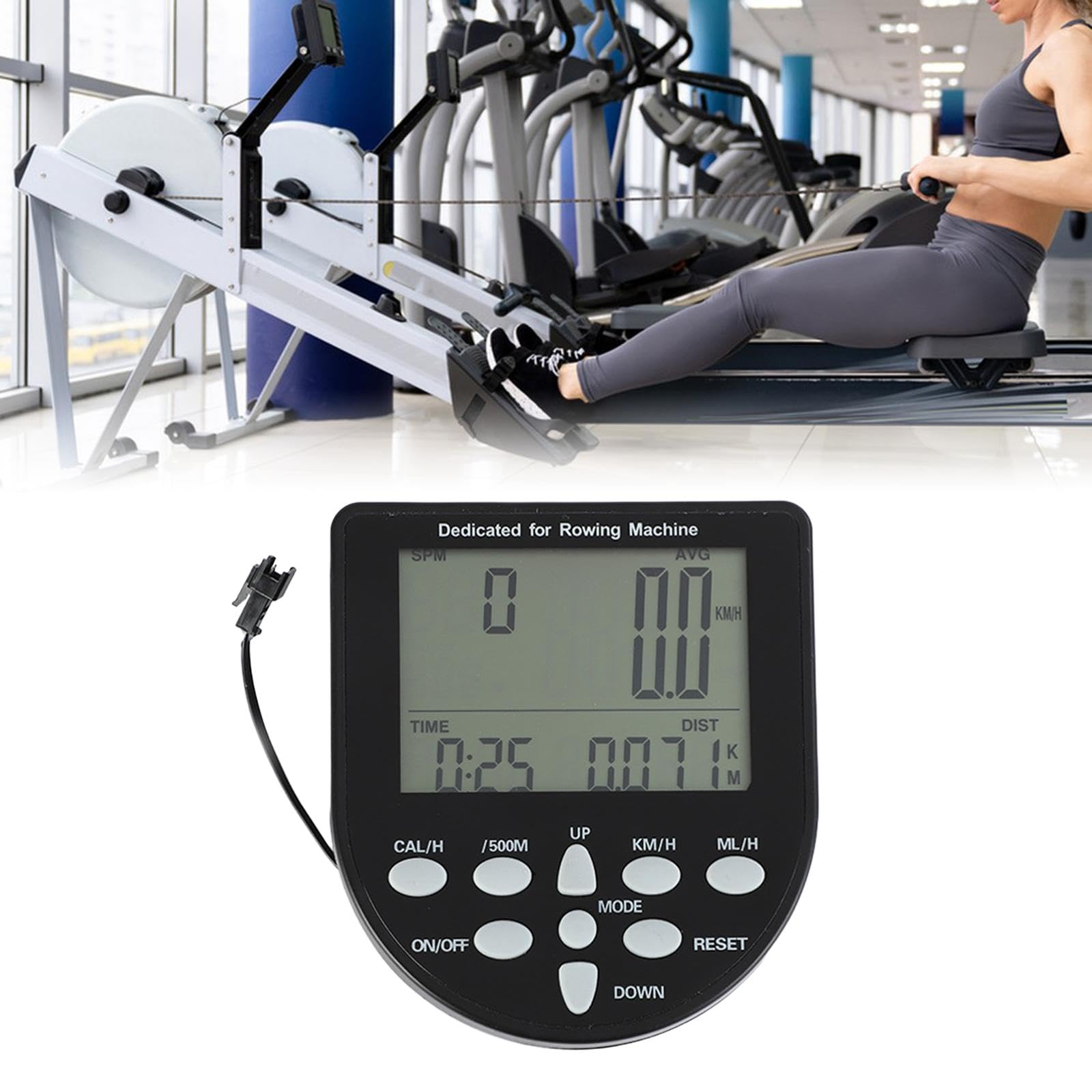 Premium Digital Rowing Machine Counter for Indoor Bikes, Treadmills & Exercise Equipment - Track Workouts for Home Gym & Cardio Training