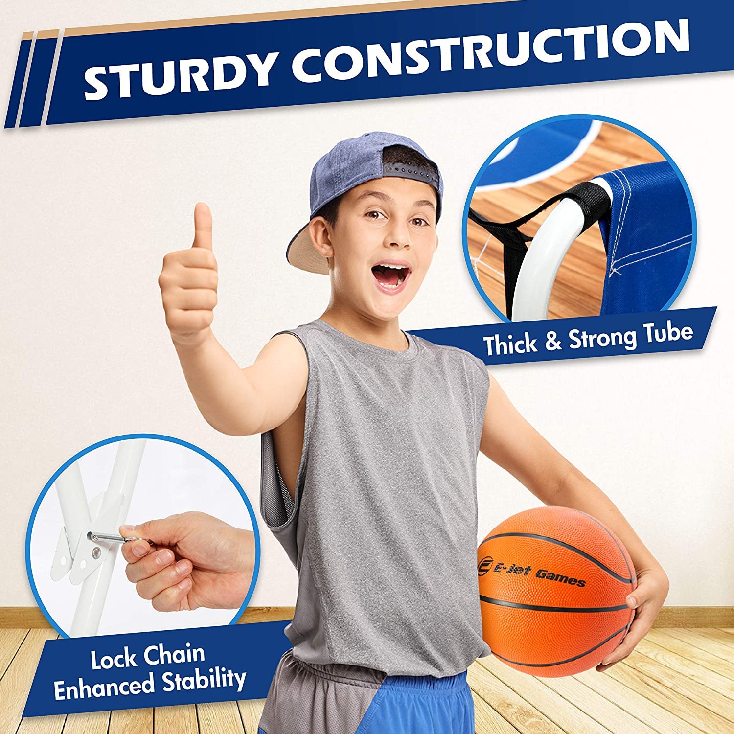 16-in-1 Electronic Basketball Arcade Game Set - Dual Shot Hoop for Kids, Boys & Girls - Fun Sports Gift for Children, Youth & Teens - Perfect for Birthday Parties, Game Rooms & Indoor Play Areas