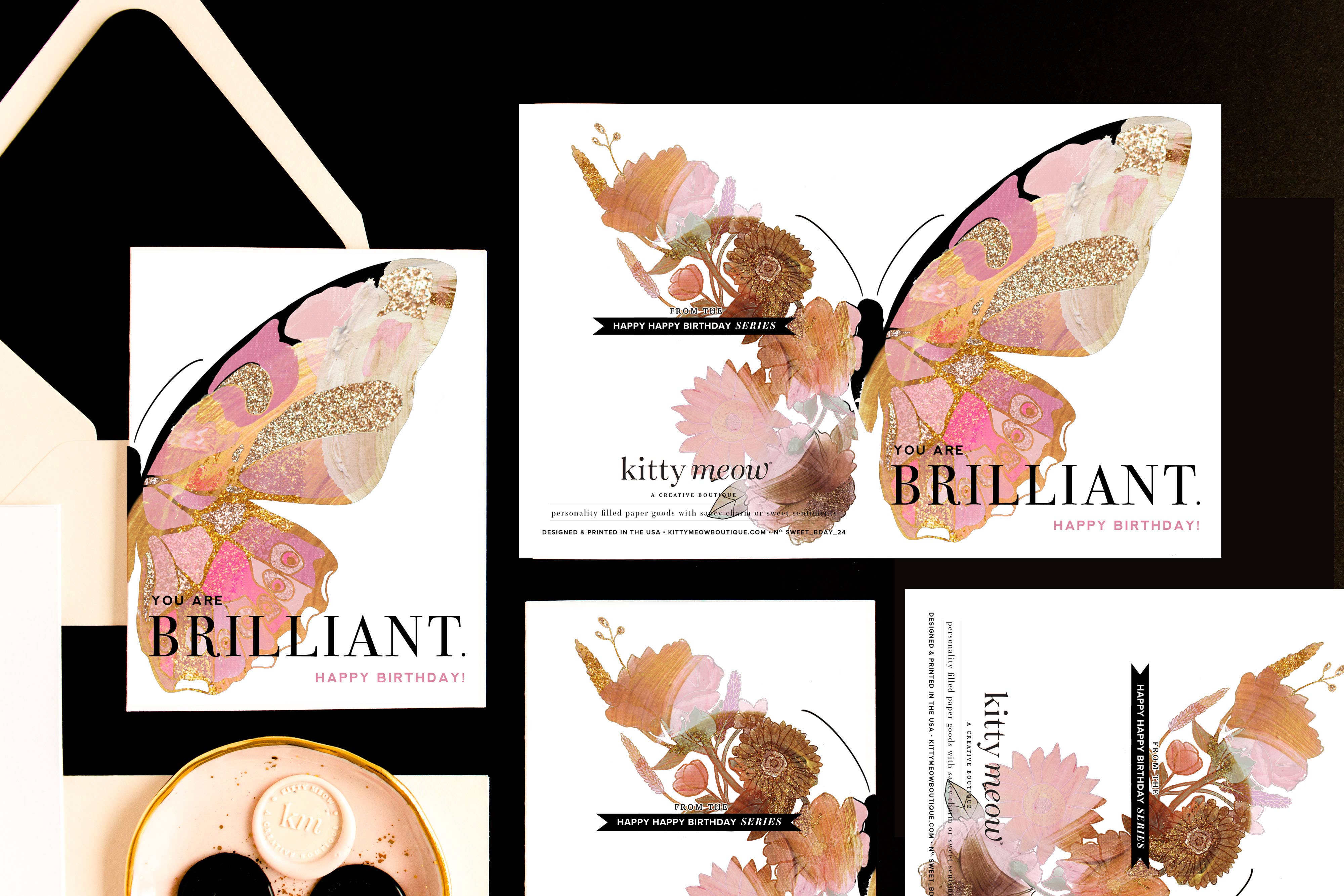 Elegant Butterfly Greeting Card - Beautiful Handmade Design for Birthdays, Anniversaries & Special Occasions | Perfect Gift for Loved Ones