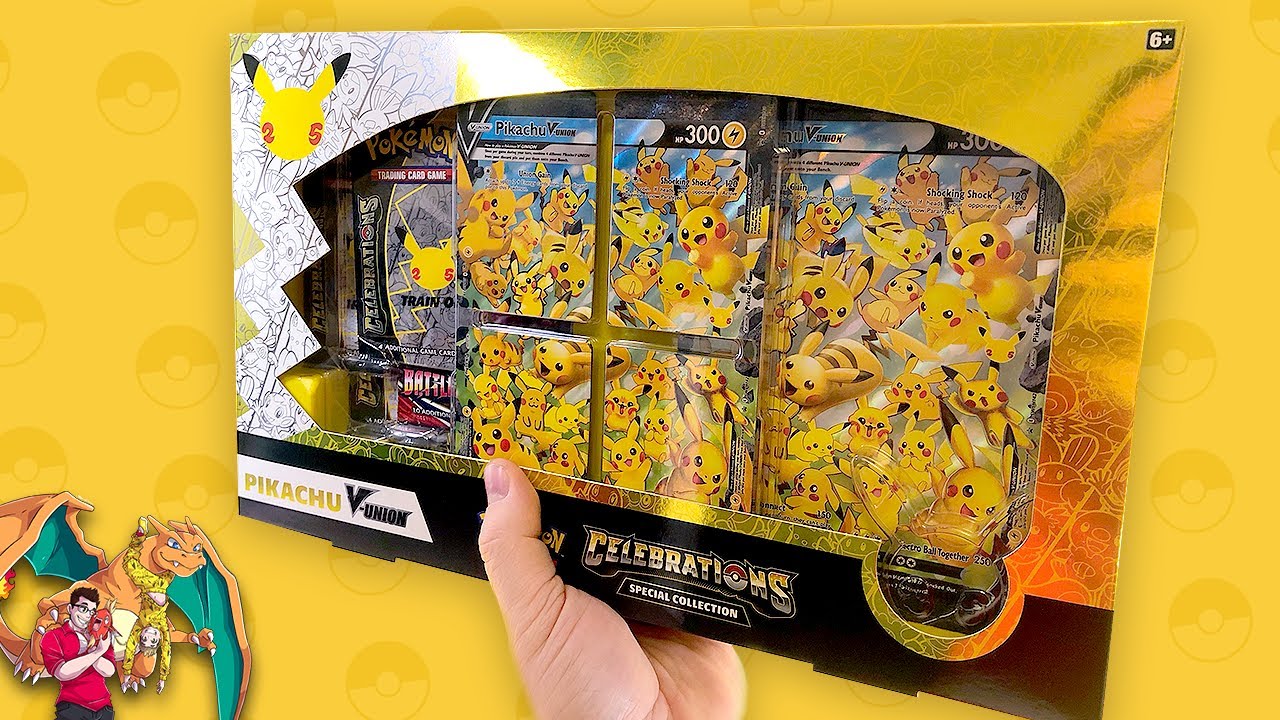 Pokemon 25th Anniversary Celebrations Pikachu V Union Special Collection Booster Pack - Limited Edition Trading Cards for Collectors & Battles - Perfect for Pokemon TCG Tournaments, Gifts, and Display