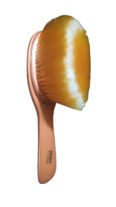 Everest Barber Hair Duster Brush - Wooden Base for Salon & Home - Pink (8x8x26) - Perfect for Neck Dusting & Styling