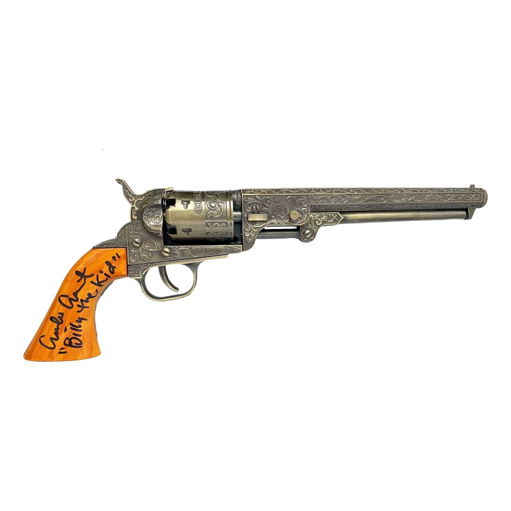 Emilio Estevez Autographed Young Guns Billy the Kid Prop Gun - BAS COA Certified Signed Memorabilia - Perfect for Movie Collectors, Western Decor & Fan Displays