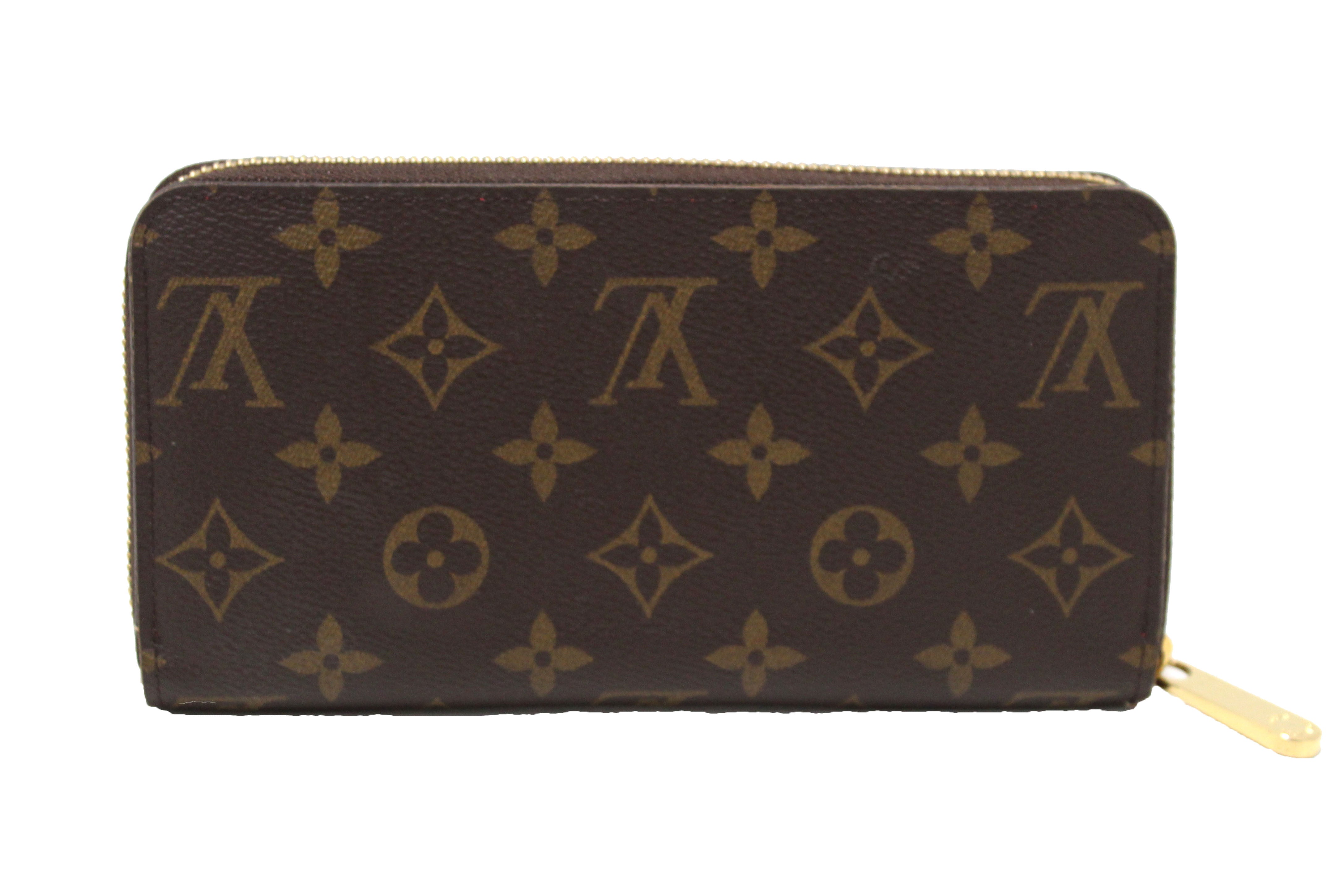Authentic Louis Vuitton Monogram Canvas Zippy Wallet with Red Interior - Luxury Women's Fashion Accessory for Everyday Use & Travel