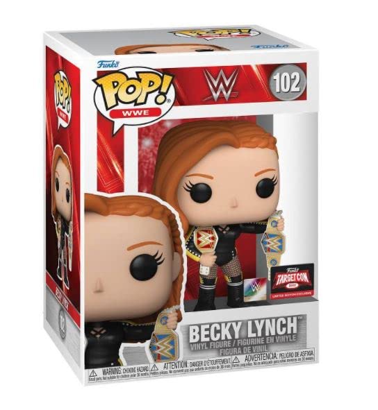 Funko Pop WWE Becky Lynch with Two Belts Exclusive Collectible Figure - Perfect for WWE Fans, Collectors, and Home/Office Display