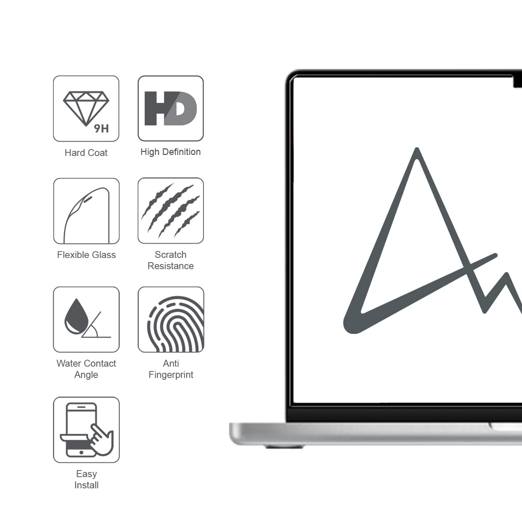 ARMOR Flexible 9H HD Glass Screen Protector for MacBook Pro 14