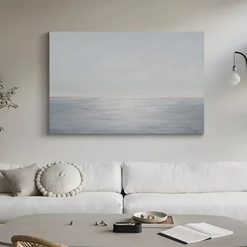 Ocean and Sky Painting #OS 010 - Stunning Seascape Wall Art for Home & Office Decor - Perfect for Living Room, Bedroom or Beach House