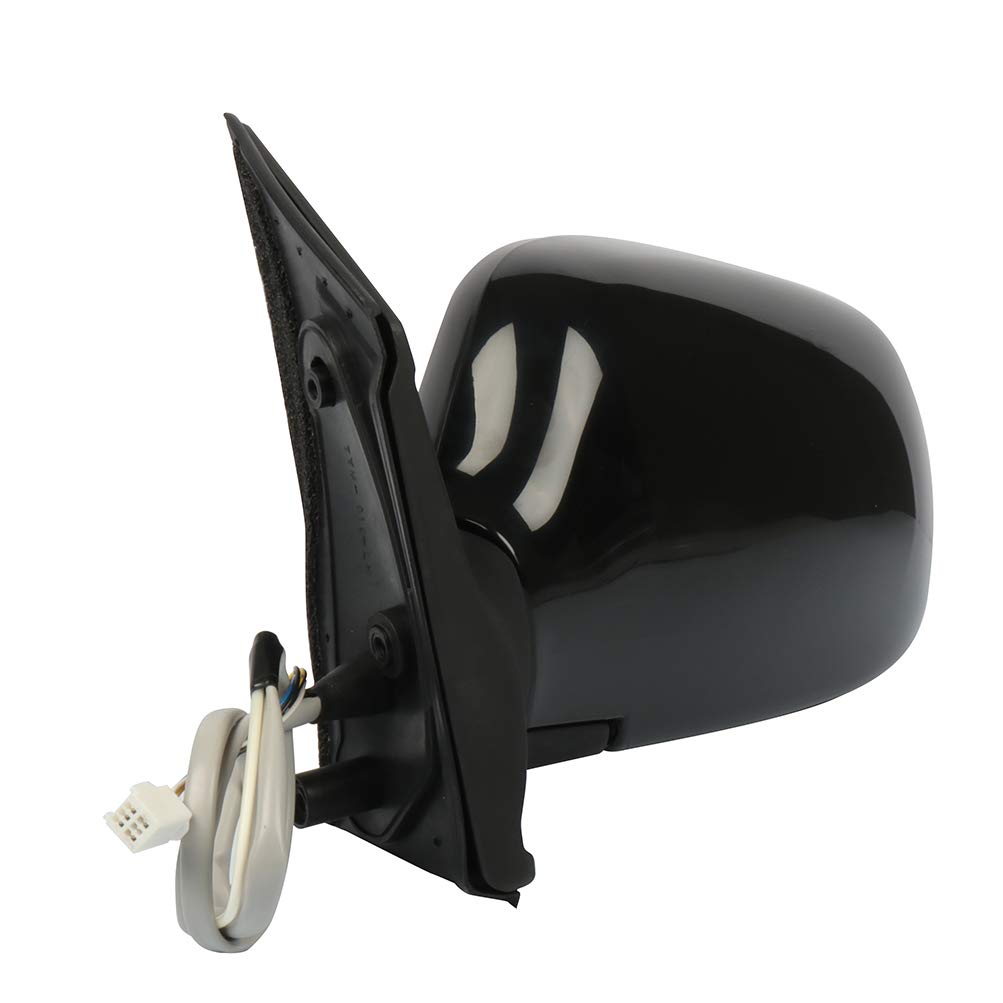 1998-2003 Toyota Sienna Left Side Power Heated Manual Folding Replacement Mirror - Driver Side Mirror with Adjustable Angle for Winter Driving & Parking Safety