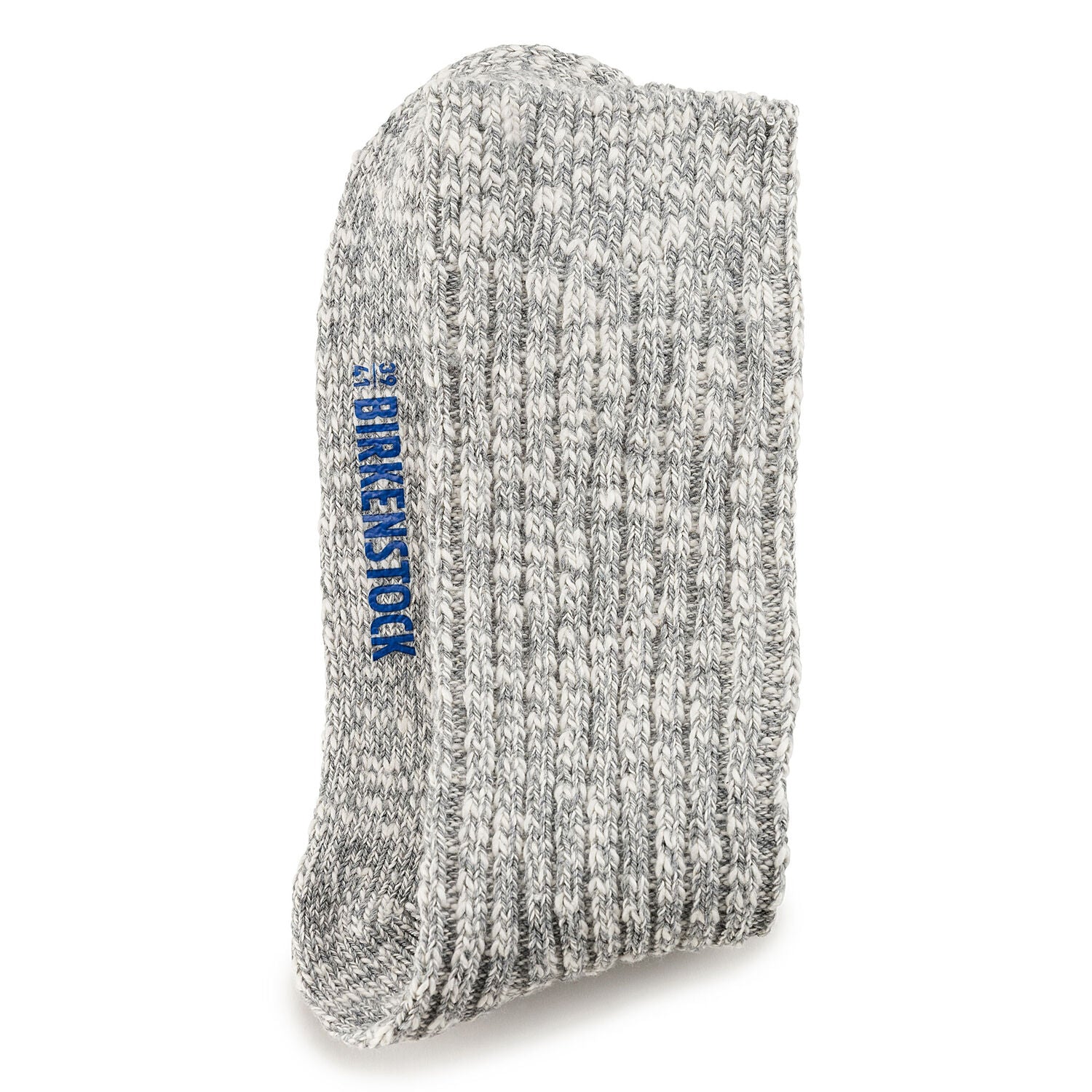 Birkenstock Women's Cotton Slub Socks - Soft & Breathable Gray White Crew Socks for Everyday Comfort | Perfect for Sandals, Sneakers & Casual Wear