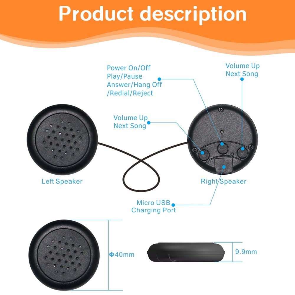 Wireless Kids Headphones for Children & Toddlers - Over Ear Headphones with Thin Speakers & Ultra Soft Fleece Headband (Fox Design) - Perfect for Online Learning, Travel, and Home Use
