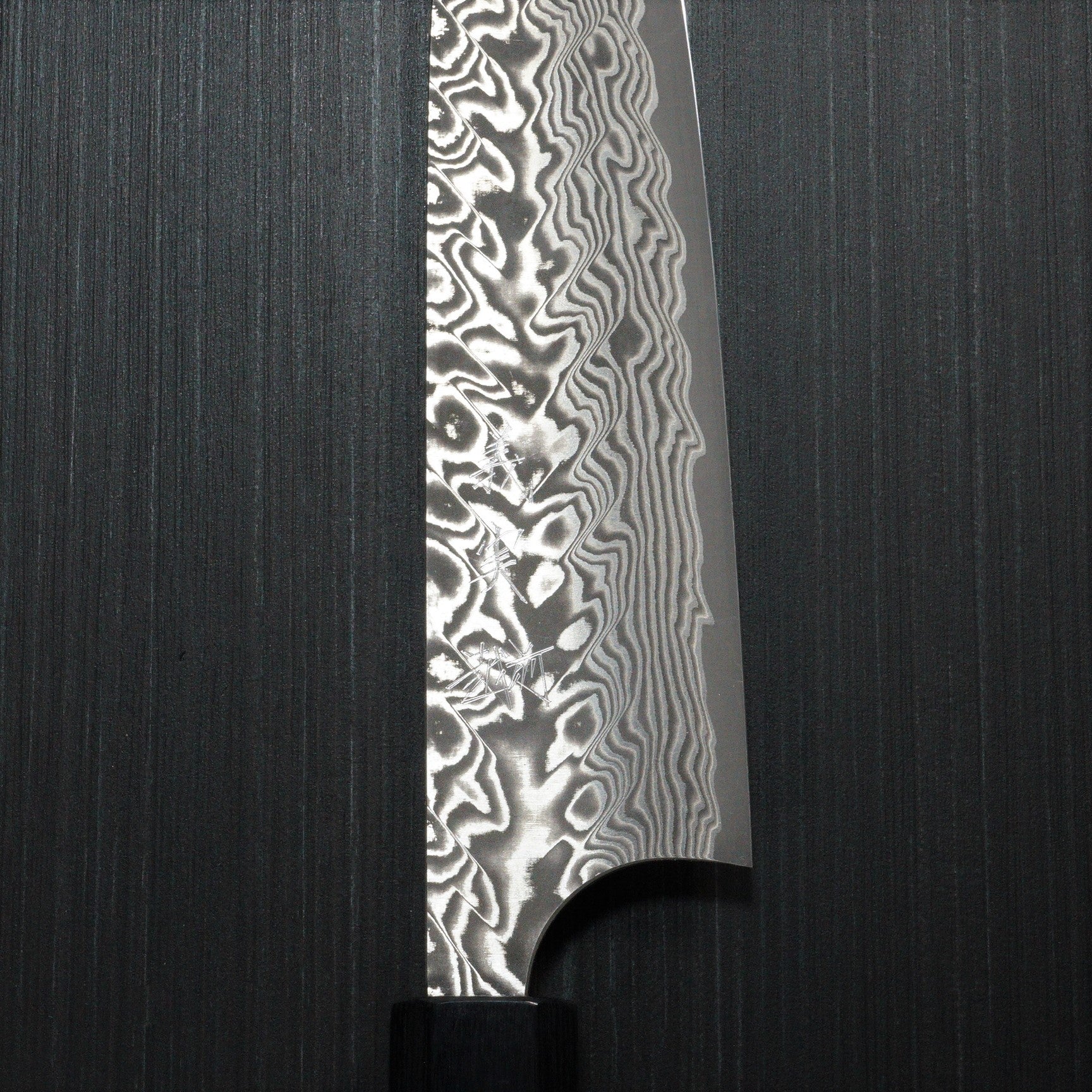 Premium Yoshimi Kato SG2 Super Gold 2 Damascus Gyuto Chef Knife 180mm - V-Shaped Black Blade with Honduras Rosewood Handle - Perfect for Professional Chefs & Home Cooking Enthusiasts