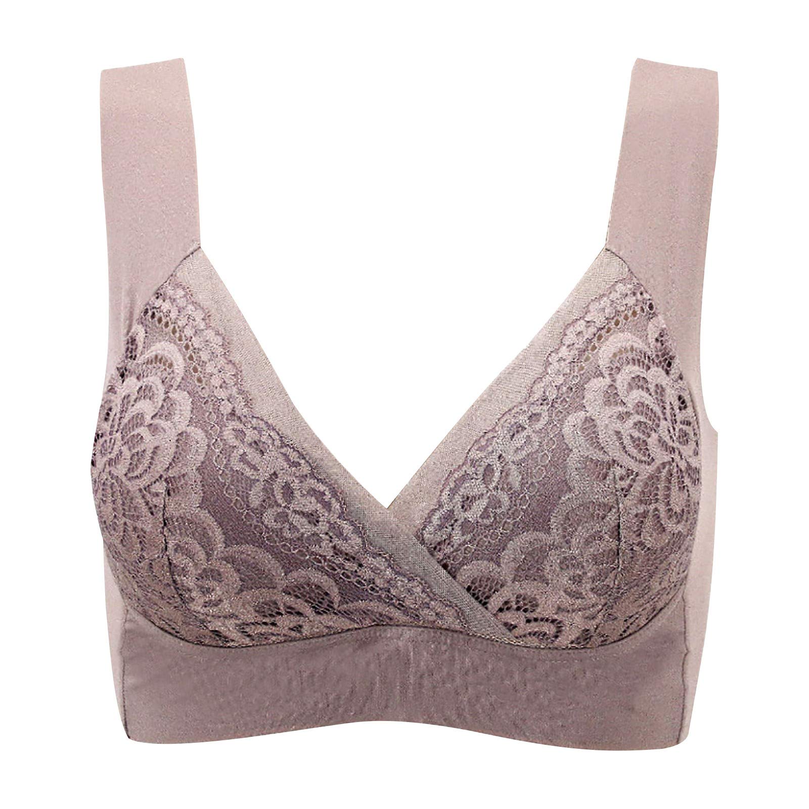 Breathable Women's Sports Bra with Front Closure - Stretch Lace Yoga Underwear for Activewear, Bridal & Everyday Comfort