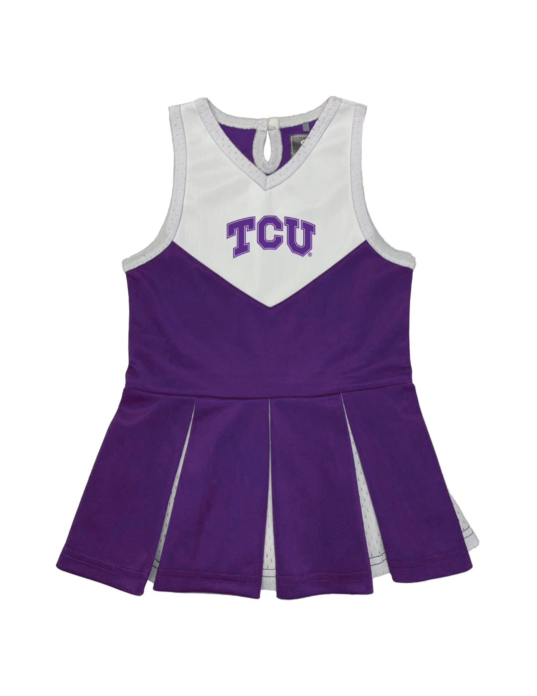 Texas Christian Horned Frogs Cheerleader Dress for Toddler Girls - Game Day Outfit for Football Season & Cheerleading Events