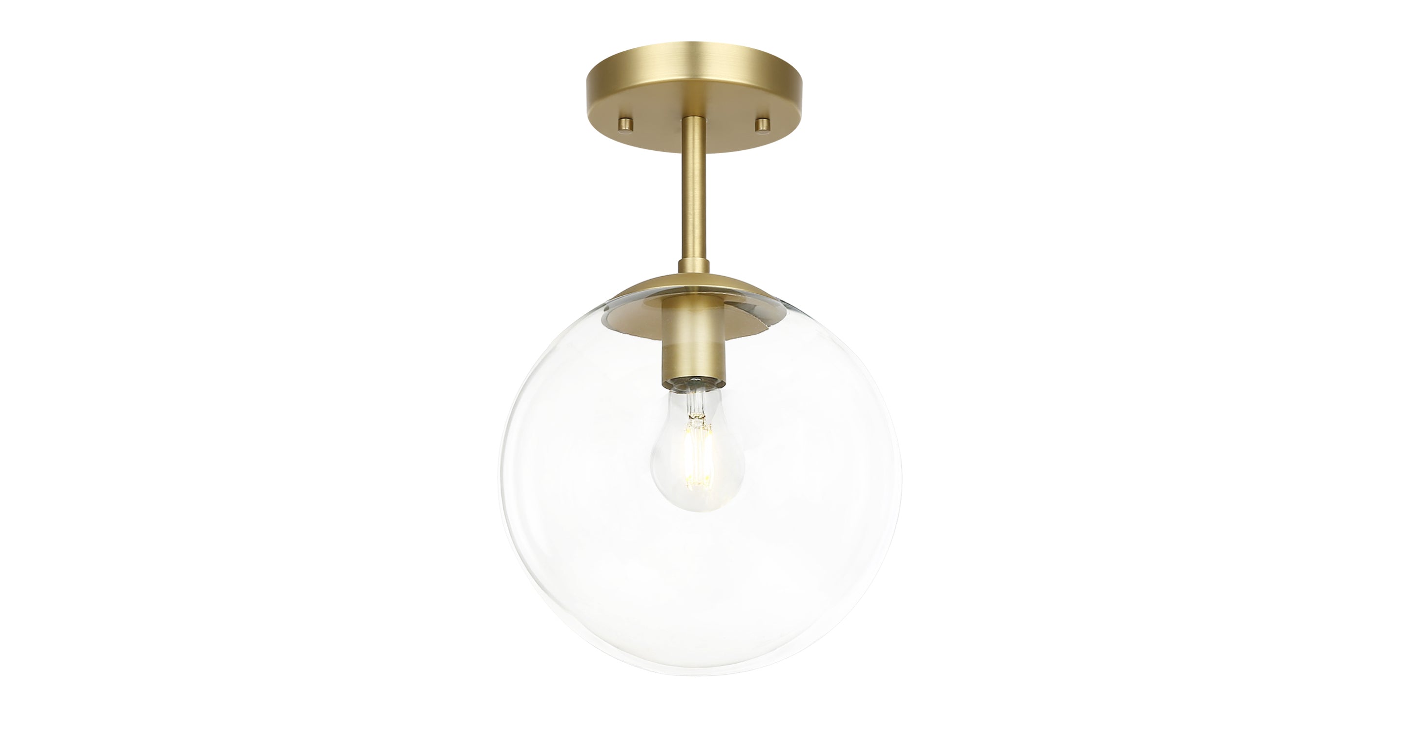 Modern Zeno Globe Ceiling Light Fixture - 12