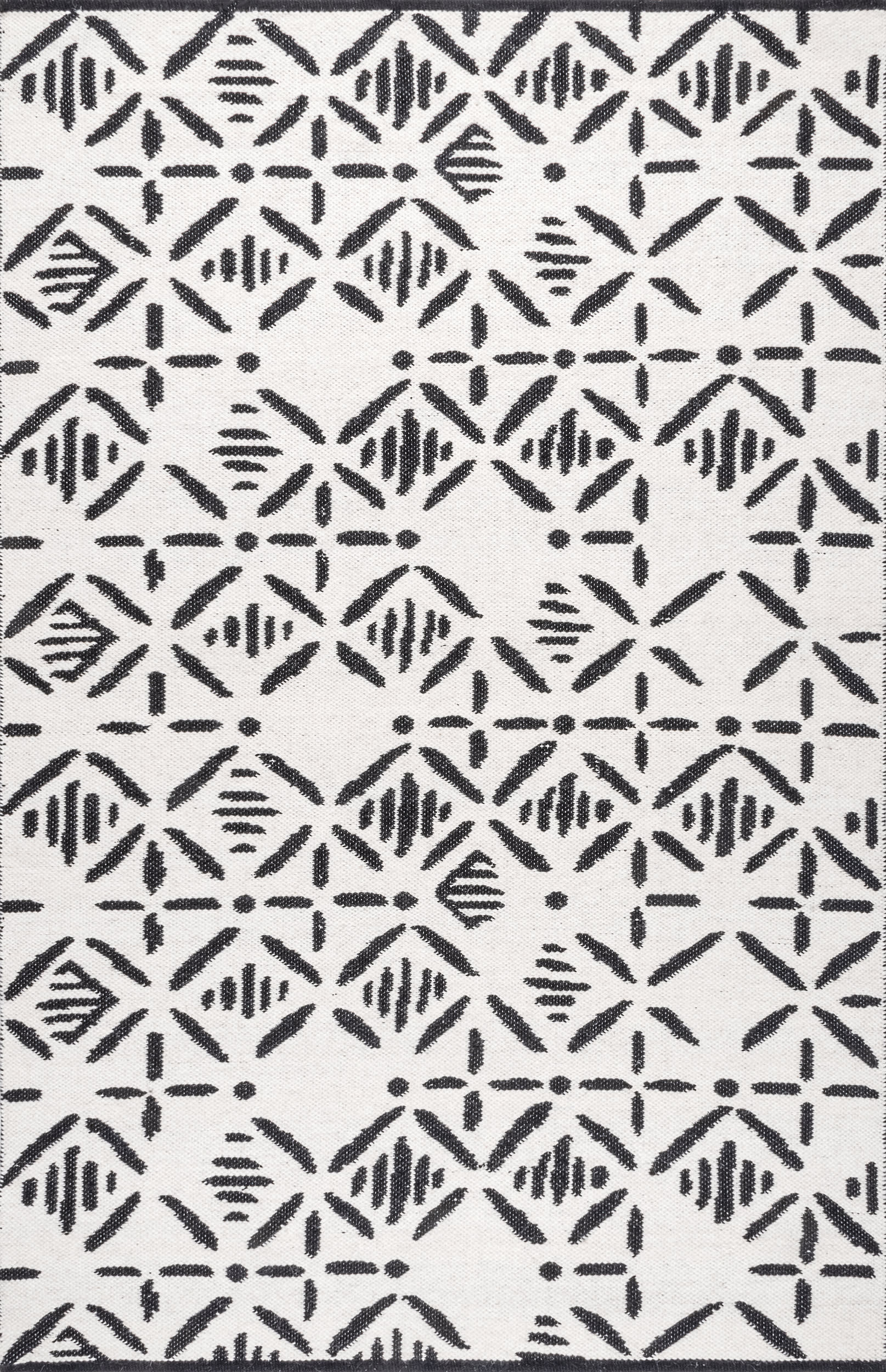 Cora Wool Lattice Rug - Ivory Handwoven Area Rug for Living Room, Bedroom & Nursery | Soft & Durable Natural Fiber Carpet