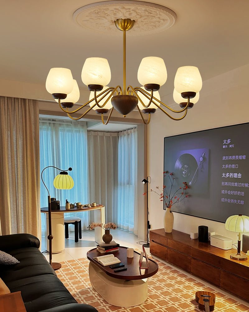 Elegant Crystal Chandelier Lighting Fixture - Modern Aurora Ceiling Light for Dining Room, Bedroom & Living Room | Perfect for Home Decor, Wedding & Luxury Interior Design