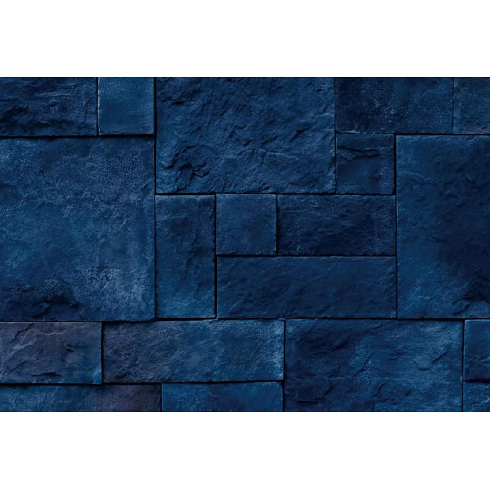 YongFoto 5x3ft Navy Blue Vintage Brick Wall Backdrop - Photography Background for Baby Showers, Birthday Parties, Cake Tables, Studio Props & Home Decor | Perfect for Adults, Models & Pet Photo Shoots