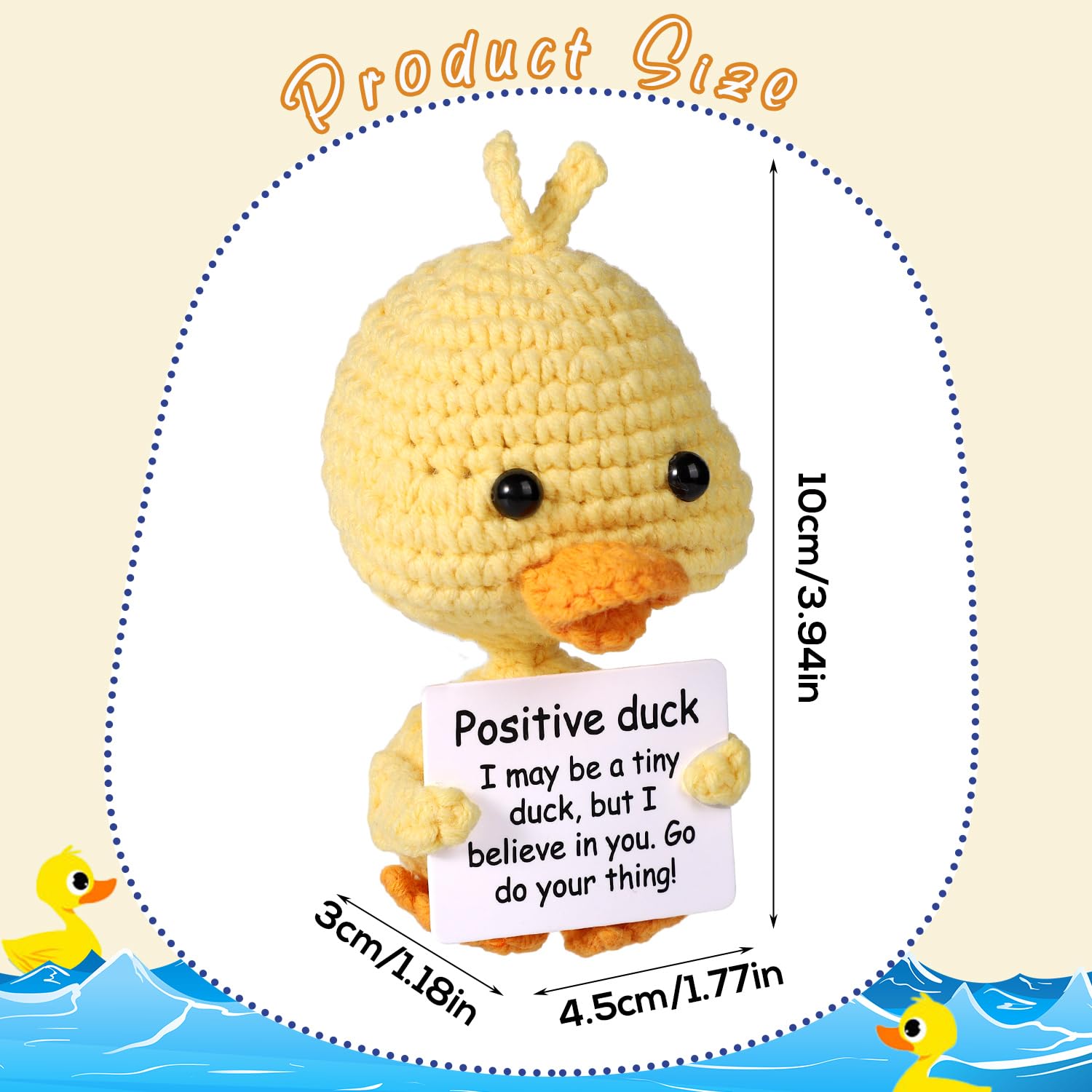 BOXOB Mini Funny Positive Duck - 3.94
