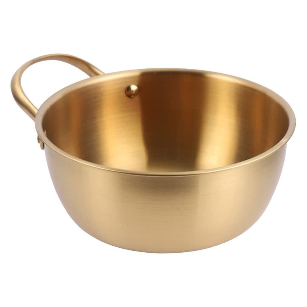 Angoily 1pc Korean Ramen Pot with Handle - Mini Cooking Pot for Noodles, Soup & Vegetables - Non-Stick Kitchen Cookware for Dorm, Camping & Small Space Cooking