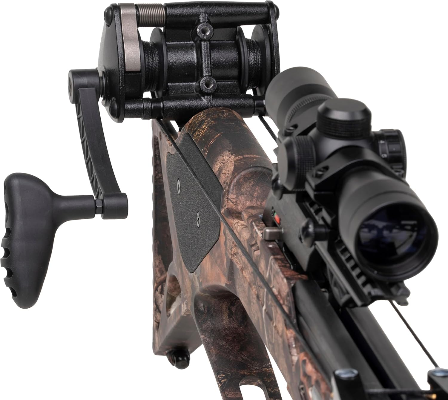 Xpedition Archery Trophy 410X Crossbow with Crank Cocking Device | High-Speed 410 FPS Compound Crossbow Kit | Illuminated 4X32 Scope & 6x20