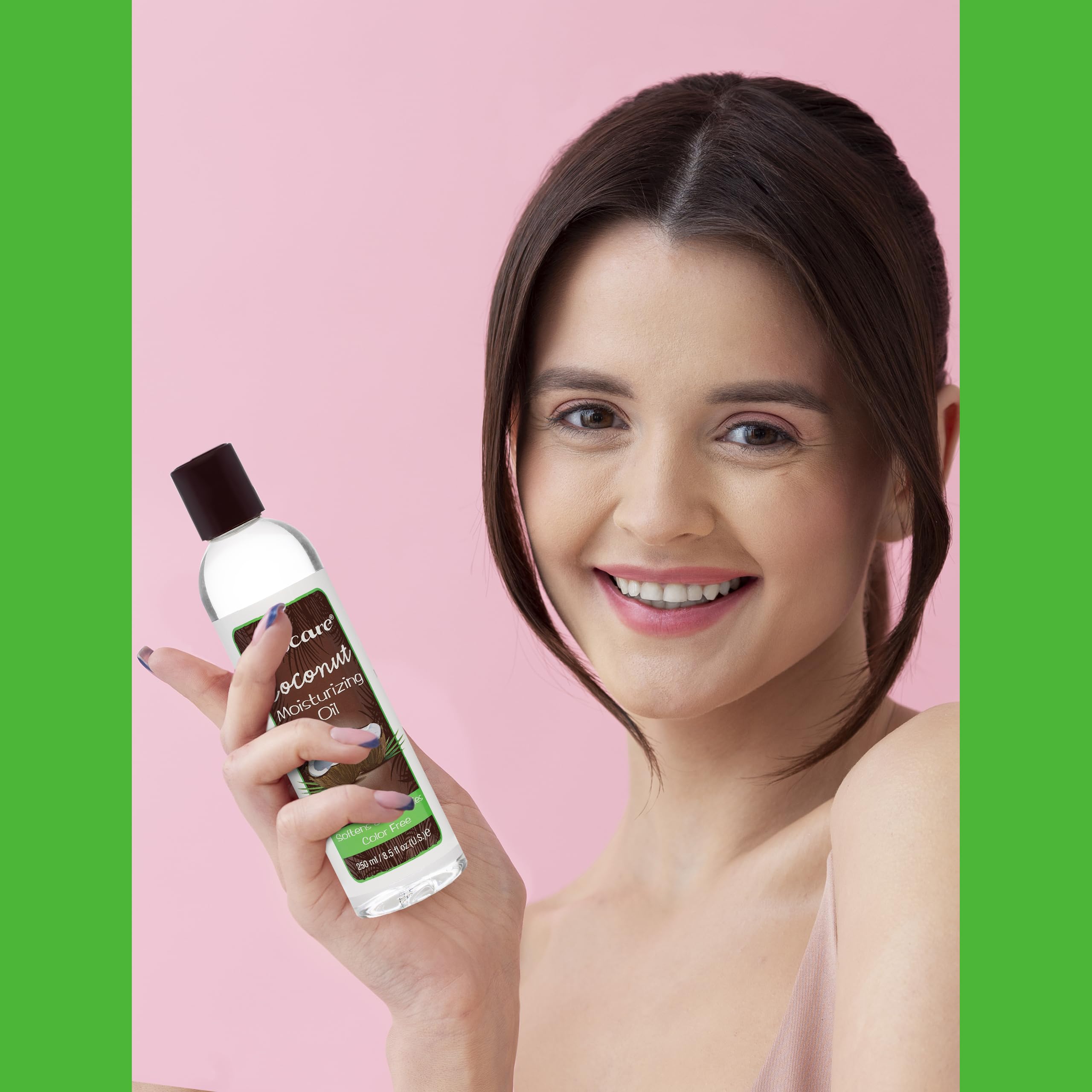 Cococare 100% Pure Coconut Oil for Skin & Hair - 8.5 Fl Oz Natural Moisturizer - Hydrating Body Oil for Dry Skin, Hair Care & Massage - Great for DIY Beauty Recipes & Aromatherapy