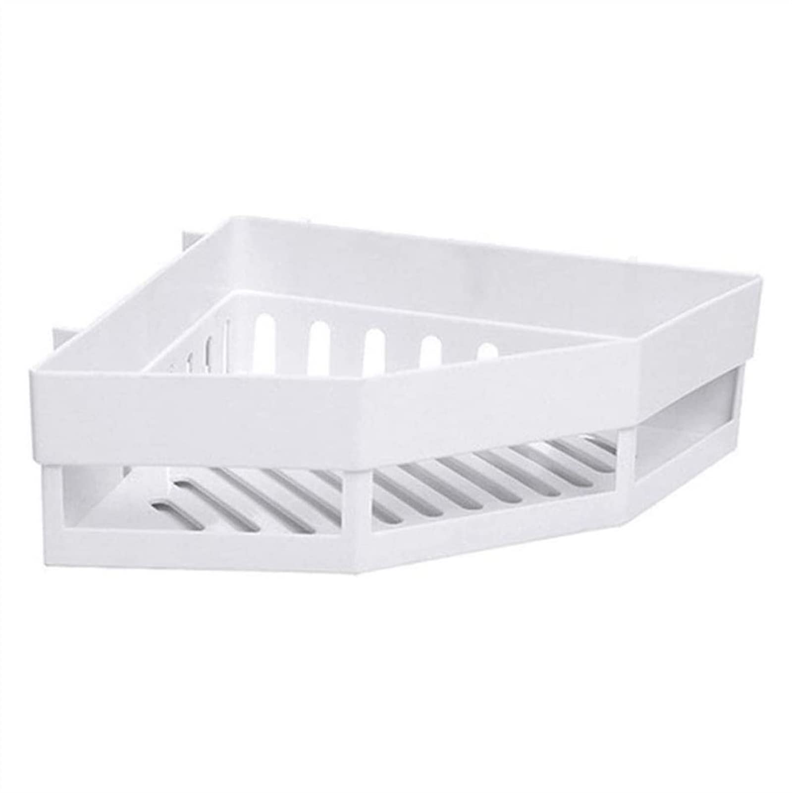 Zinhsq Corner Shower Caddy - No Drilling Suction Cup Bathroom Organizer, Waterproof & Oilproof Shower Shelf for Bathroom & Kitchen - Perfect for Small Spaces, Apartment Living & Clutter-Free Showers
