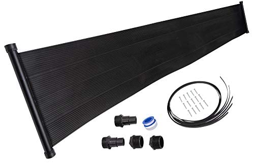 SunQuest Solar Pool Heater Panel - 2ft x 20ft Solar Water Heater for Above Ground Pools with Roof/Rack Kit - UV Resistant Polypropylene DIY-Tube Collector | Perfect for Backyard Swimming Pools, Spas & Hot Tubs - Easy Installation & Energy Efficient Heating