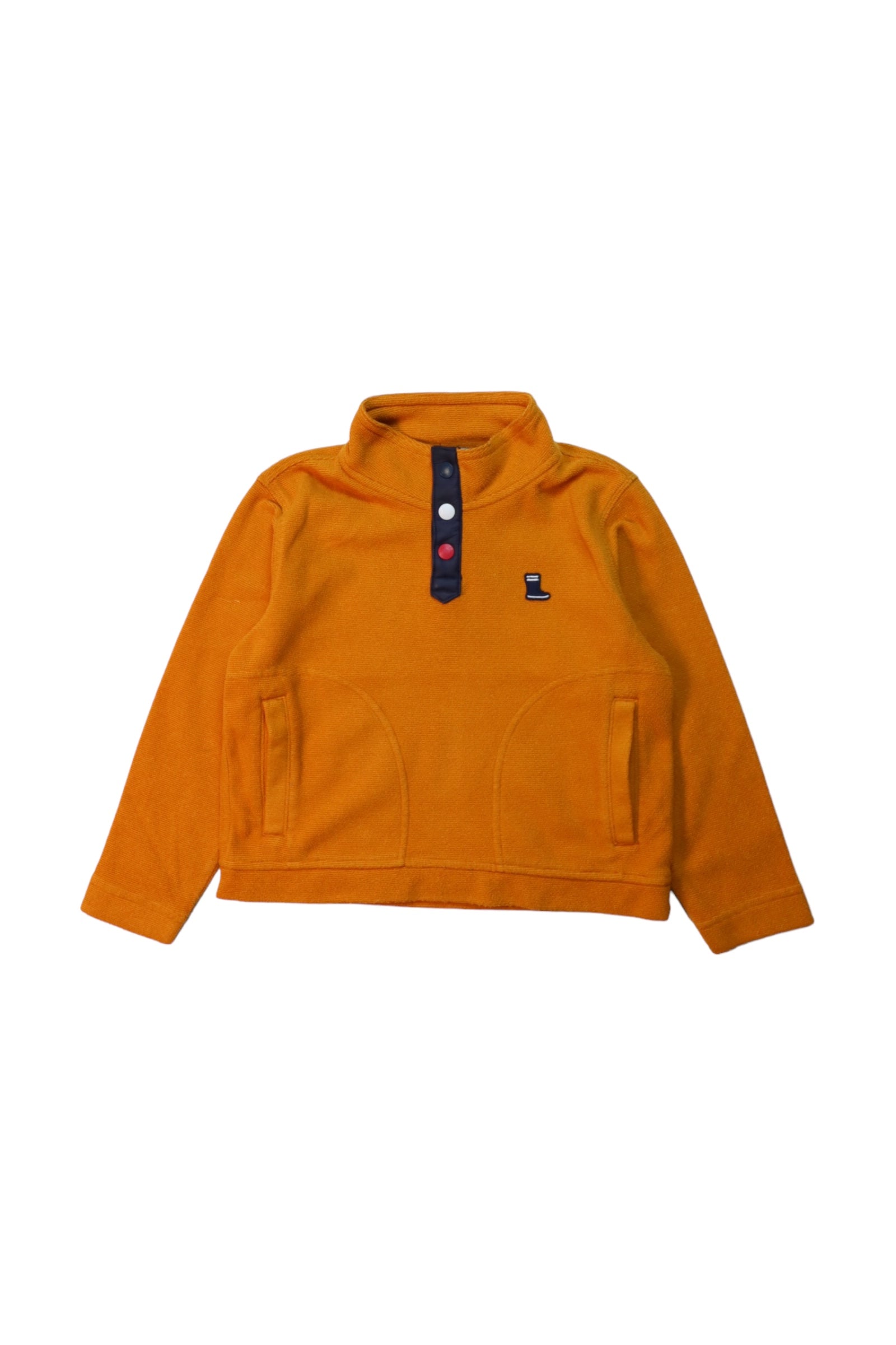 Aigle Buttoned Sweatshirt for Boys 6T - Soft Cotton Pullover with Front Buttons - Perfect for School, Playdates & Outdoor Activities