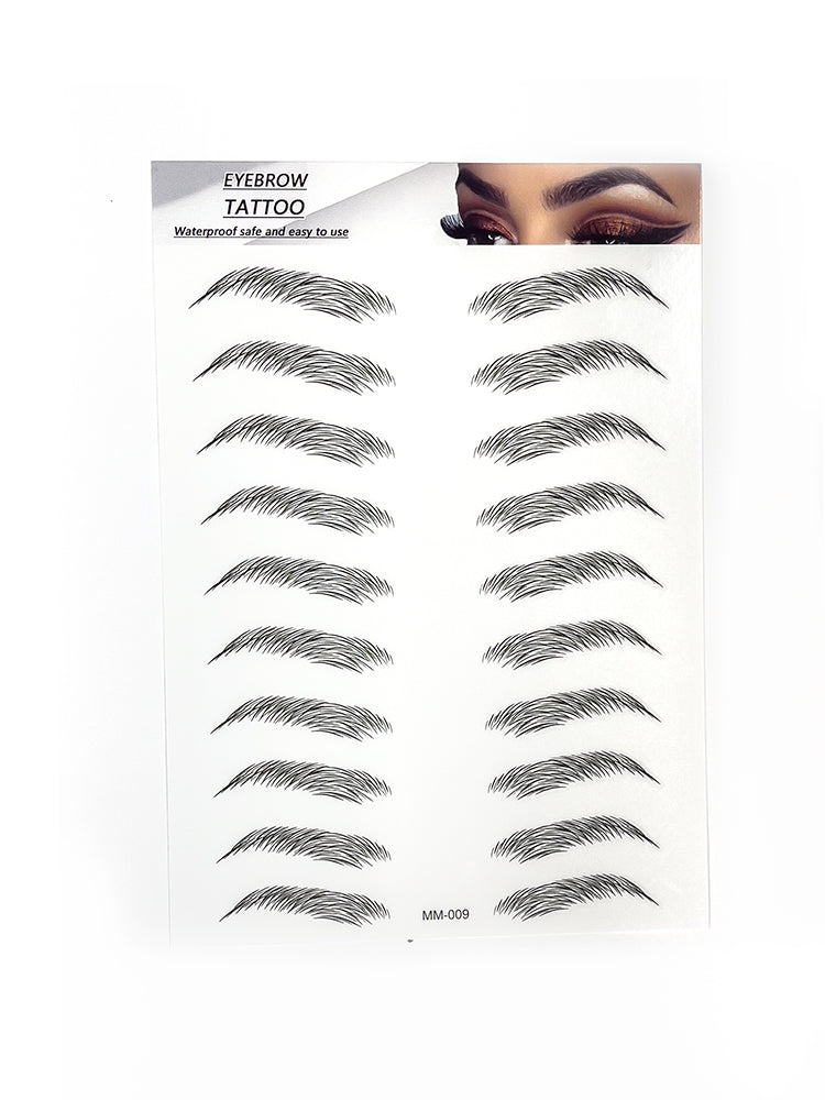 Eyebrow Tattoo Stencil Kit - MM #009 Semi-Permanent Microblading Template for Perfect Brows | Ideal for Home Beauty & Professional Salon Use