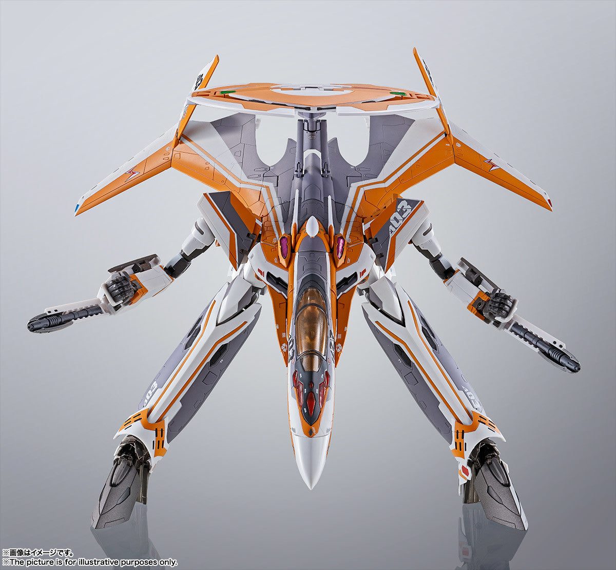 Bandai DX Chogokin Macross Delta VF-31E Siegfried Super Dimension Fortress Action Figure - Collectible Anime Model for Display & Play