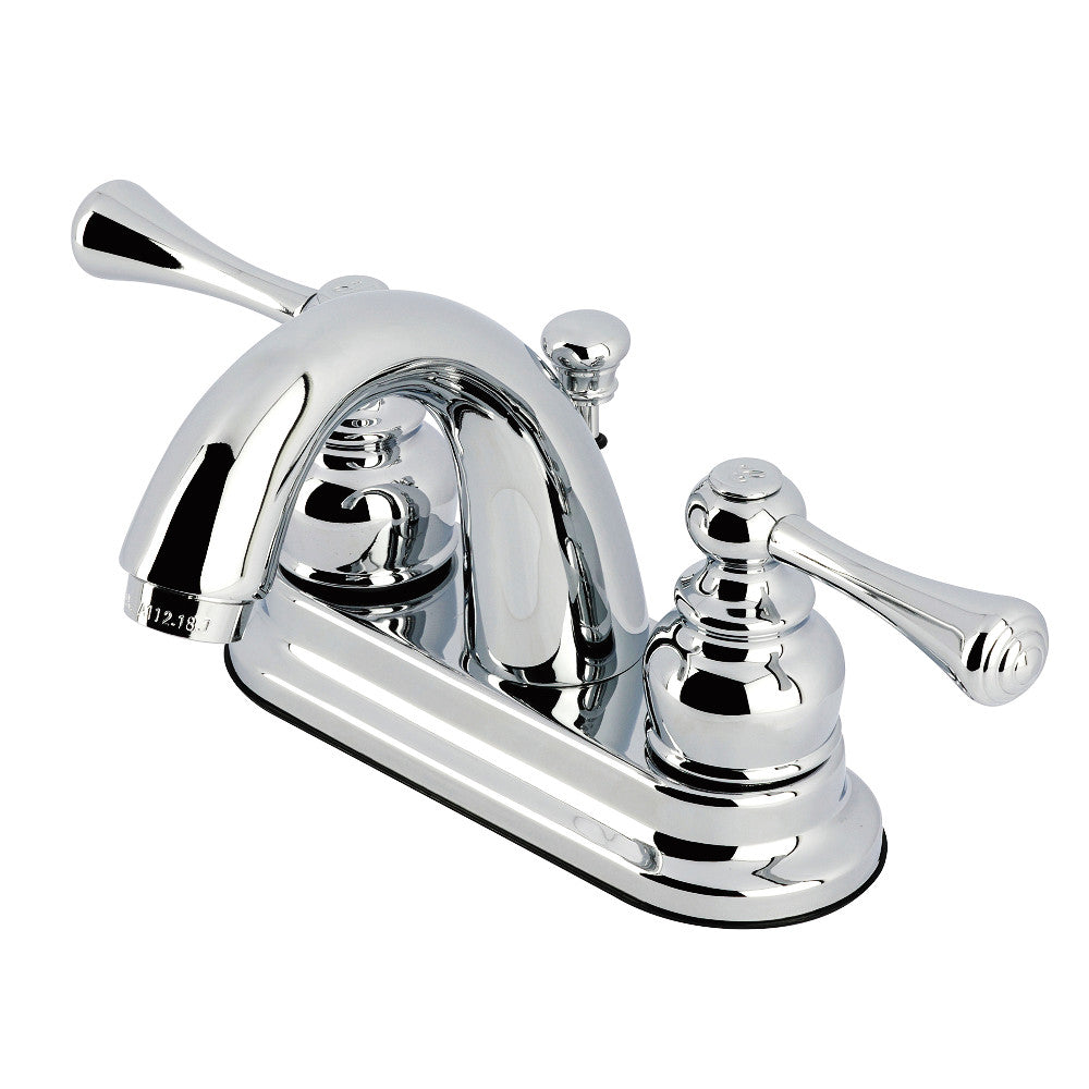 Kingston Brass KB5612BL 4-Inch Centerset Bathroom Faucet - Modern Water-Saving Design for Vanity Sinks, Powder Rooms & Guest Bathrooms