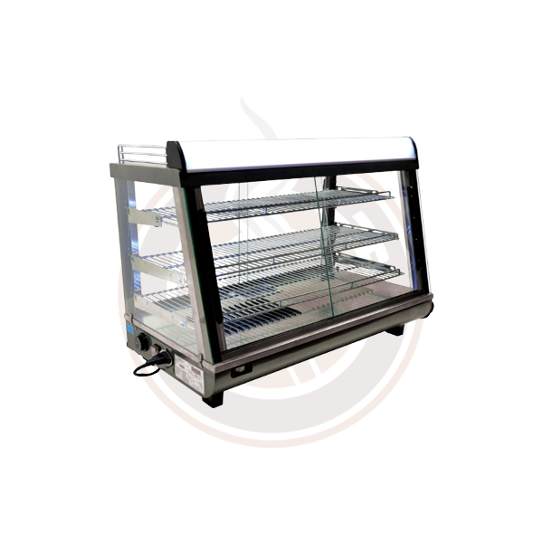 Omcan 96L Commercial Display Warmer with Front & Back Doors - Model 40003/39999/44438 - Perfect for Restaurants, Cafes, and Buffets