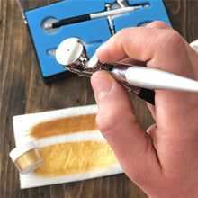Professional Airbrush Kit - Bakell Airbrush Gun with 0.3mm Nozzle & Dual-Action Trigger (White Edition) for Cake Decorating, Nail Art, Tattoo Practice & Model Painting